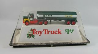 Vintage Louis Marx & Co Hess 1972 Oil Tanker Truck Christmas Retail Display Rare