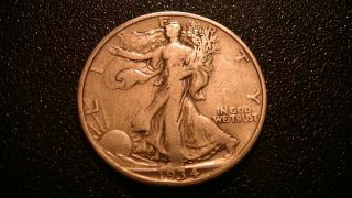 1934 P Antique Walking Liberty Half Dollar 90 Silver Coin 50 Cent Philadelphia