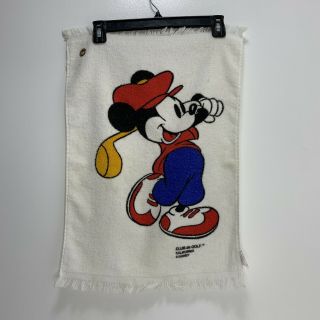 Vtg Disney Mickey Mouse Club De Golf California Towel Usa