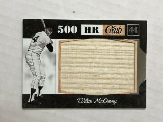 Willie Mccovey 2019 Leather & Lumber 500 Hr Club Sp Jumbo Gu Bat Giants Rare