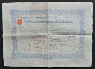 Argentina/uk - English Bank Of River Plate - 1892 - 4 Bond For £1000 - Rare -