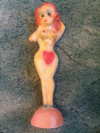 Vintage Chalkware Girl Nude Carnival Prize 1940 