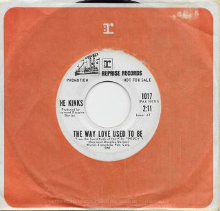 THE KINKS God ' s Children / The Way Love To Be rare promo 45 from 1971 2