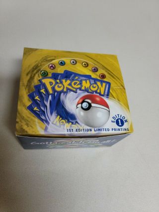 Pokemon 1st Edition Base Set Booster Box Empty English Rare
