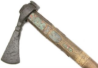 Ancient Rare Authentic Viking Kievan Rus Iron Battle Axe Hammer 10 - 12th AD 4