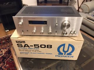 Pioneer Sa - 508 Amplifier Vintage Silver Line Rare Box