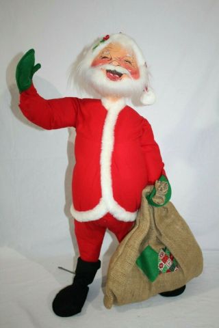 Annalee Mobilitee 30 " Standing Santa Clause Doll Large Vintage Christmas