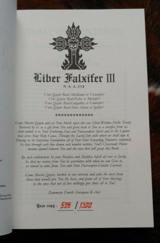 Liber Falxifer III by N.  A - A.  218 Sitra Achra IXAXAAR Grimoire Occult RARE 3