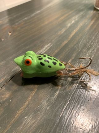 Early Vintage Weedless Jensen Frog Legs Fishing Lure Exc