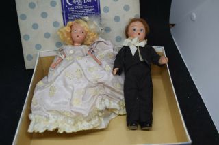 Vintage Bride and Groom Bisque Dolls Unknown Maker 7 