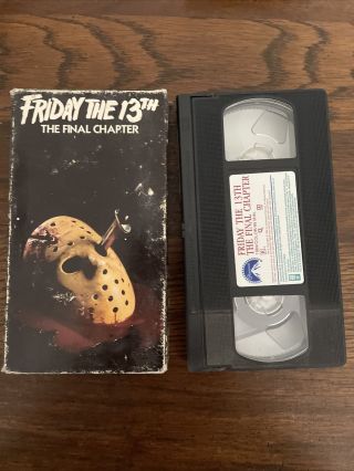 Friday The 13th The Final Chapter Part 4 Vhs 1994 Jason Rare Oop Horror
