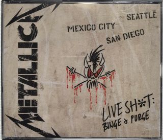Metallica Live Shit: Binge And Purge 5 Disc Box Set 3 Cds,  2 Dvds Rare Concerts