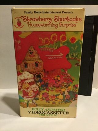 Strawberry Shortcake VHS Housewarming Surprise SSC G1 FHE RARE OOP 2