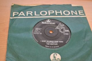 The Beatles I Want To Hold Your Hand/this Boy 7 " Rare Solid Centre 2nd Press