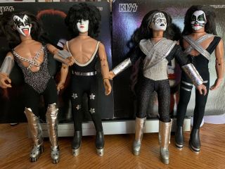 Kiss Mego 1977 12” Figures Full Set Of 4 1978 Kiss Army Vintage Rare