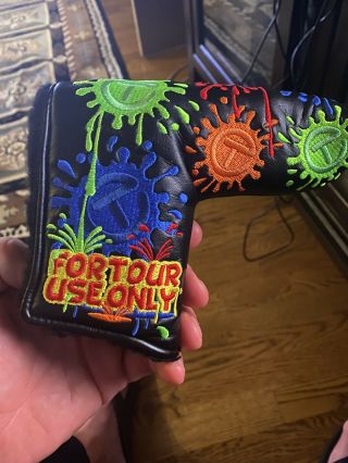 Scotty Cameron Circle T Paint Splash Putter Cover Tour Use Only,  Rare Fast Ship