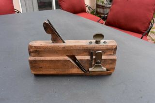 Vintage Wooden Block Plane - 9 - 1/2 Inch Long - Antique Hand Tool