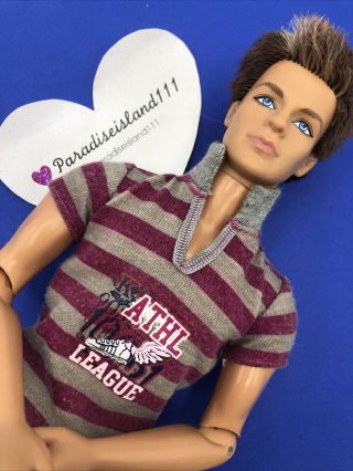 Barbie Ken Doll Fashionistas 100,  Poses Mattel 2009 Rooted Hair Rare Sporty