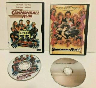 The Cannonball Run 1 And Cannonball Run 2 Dvd Set Rare Oop Burt Reynolds
