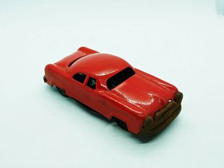 Vintage Red Lin Mar Marx 1960s Tin Metal Friction Toy Car Rare