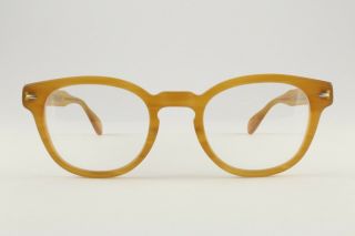 Rare Authentic Oliver Peoples Sheldrake Mgdw Amber Limited Edition 47mm Glasses