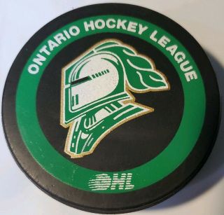 London Knights Ohl Rare Official Vintage Viceroy Mfg.  Game Puck Made In Canada