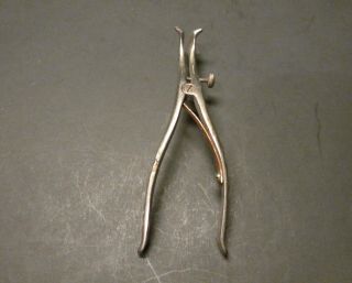 Antique Medical Forceps - Spring Handle - 11 - Very Rare