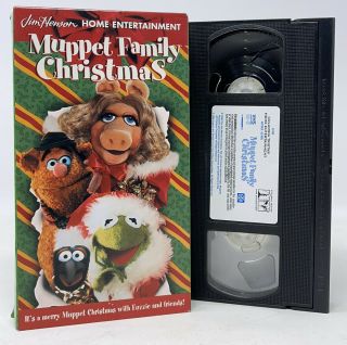 Vhs Muppet Family Christmas Jim Henson Movie 1998 Xmas Fozzie Piggy Kermit Rare