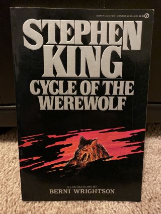 Cycle Of The Werewolf By Stephen King (rare First Edition,  First Printing)