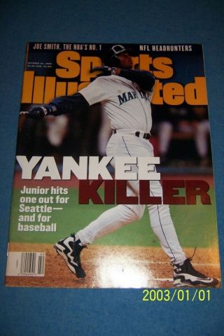1995 Sports Illustrated Ken Griffey Jr No Label Alds Playoffs Newsstand No Label