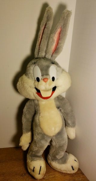 Bugs Bunny Plush Warner Brothers Looney Tunes Vintage 1971 Mighty Star Rare