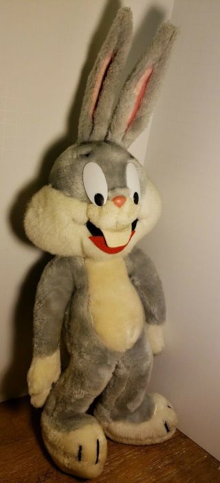 Bugs Bunny Plush Warner Brothers Looney Tunes Vintage 1971 Mighty Star RARE 2