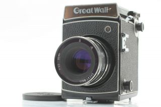 【rare Near Mint】 Great Wall Df - 5 6x6 Film Camera W/90mm F/3.  5 Lens From Japan