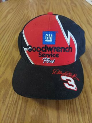 Rare Dale Earnhardt Sr 3 Goodwrench Service Plus Hat