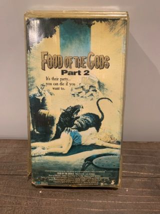 Food Of The Gods Part 2 Vhs Tape Rare Cult Horror Oop H.  G.  Wells Paul Coufos
