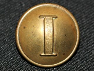 Rare - Civil War Confederate Infantry " I " Button