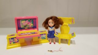 Vintage Kenner Wish World Kids File N Smile Desk W/claudia Doll