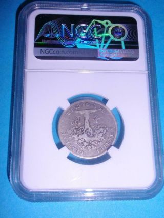 Rare 1855 (jb) Costa Rica 1/4 Peso Coin - Km103