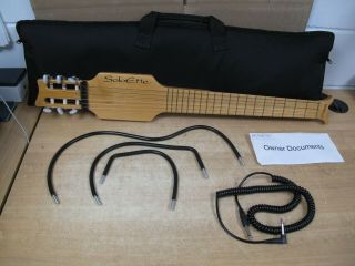 Rare Soloette Wright Travel Guitar Eugene Or 395 Second Model Case 1996
