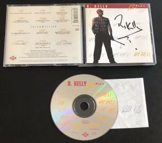 Extremely Rare Autographed - R.  Kelly 12 Play Cd Signed - Pied Piper Of R&b Soul