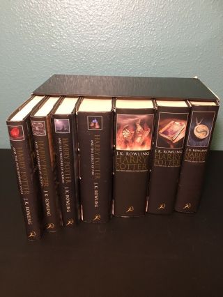 Rare Harry Potter Box Set 1 - 7 J K Rowling - Bloomsbury Uk Adult Edition Hardcovers