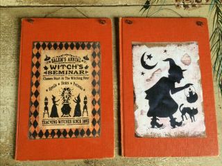 Witch Vintage Book Art Picture Print Farmhouse Decor Wall Labels Halloween Label