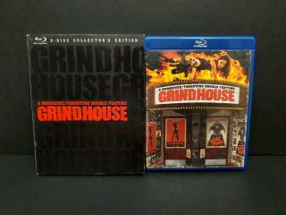 Grindhouse Double Feature Blu - Ray W/ Rare Slipcover.  Planet Terror,  Death Proof