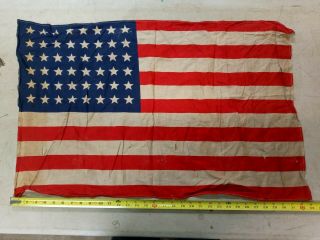 Antique Early 1900s Vintage 48 Star Us Flag