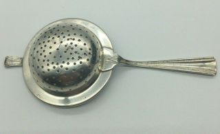 Sterling Silver Solid Tea Strainer - 5 - 5/8 Inches,  24 Grams - Very Old