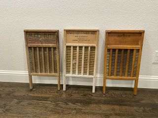 Vintage Wash Boards - 24 " Tall X 12.  5 " Wide - Set Of 3