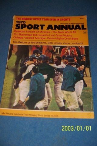 1970 Sport Annual York Mets 1969 World Series Champions Cleon Jones Seaver
