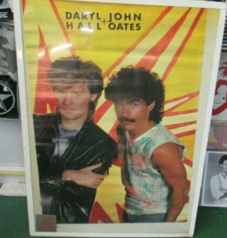 Hall And Oates Poster 1985 Rare Vintage Collectible Oop Live Hall & Oates