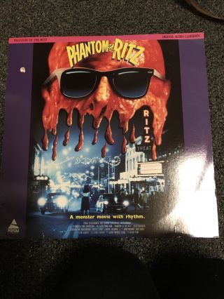 Rare Horror Laserdisc Not Dvd B Movie Phantom Of The Ritz Cult Classic Thriller