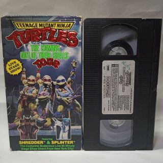 Teenage Mutant Ninja Turtles - The Coming Out Of Their Shell Tour Rare Vhs Tape